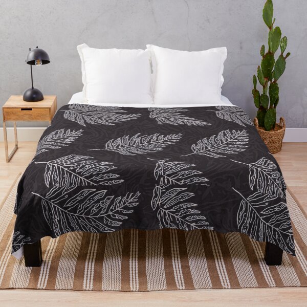 Item preview, Fern Botanical Repeat Pattern – Urban Botanica No.04 (Charcoal) designed and sold by GreennieArt.