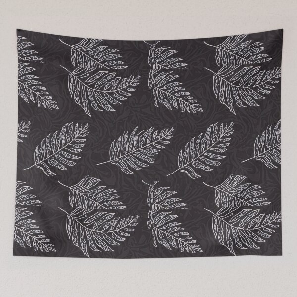 Item preview, Fern Botanical Repeat Pattern – Urban Botanica No.04 (Charcoal) designed and sold by GreennieArt.