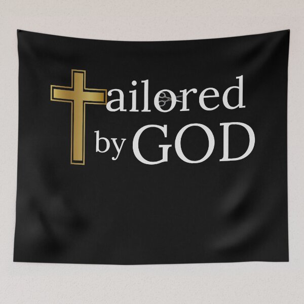 Item preview, Tailored by God – Modern Faith Quote Design designed and sold by QuietRootStudio.