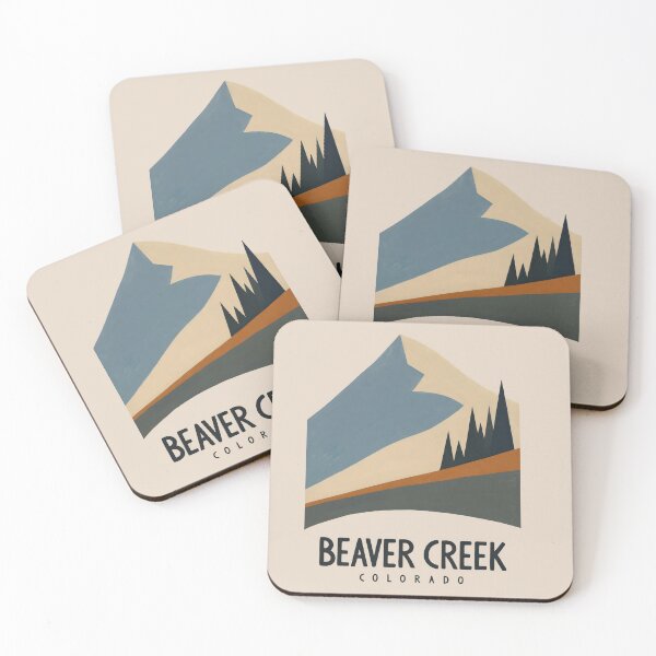 Item preview, Beaver Creek Colorado – Retro Mountain Landscape Illustration designed and sold by tokyojeff.