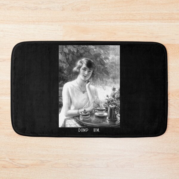 Item preview, Leave him (woman with a cup of tea - black and white) designed and sold by Lisandre.illu.