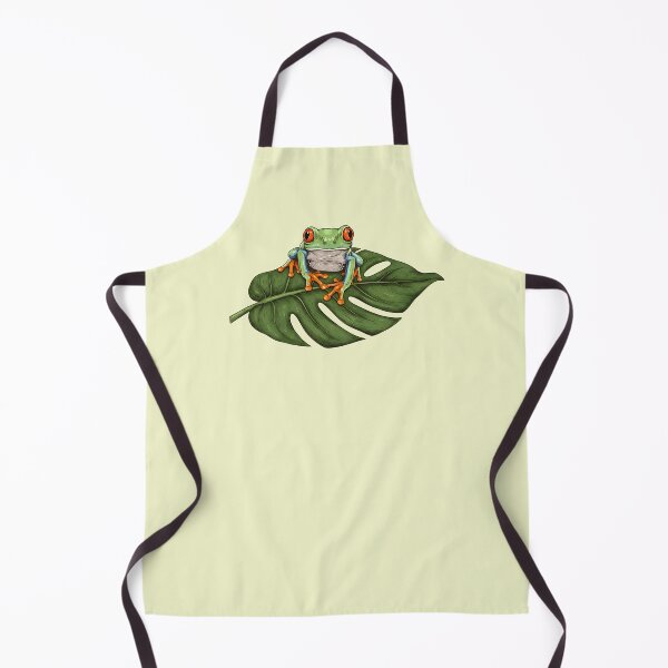 Item preview, Red Eyed Tree Frog on Tropical Leaf designed and sold by BirdsnStuff.