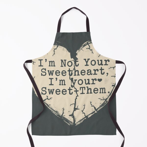 Item preview, Sweet-Them Non-Binary Distressed Heart Quote designed and sold by rainbowgremlin.