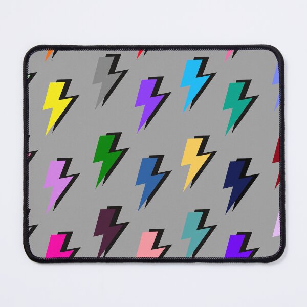 Item preview, Lightning Pattern in Mutli-Colour on Grey designed and sold by OneThreeSix.