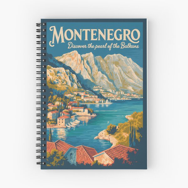 Item preview, Montenegro Balkans Illustration Travel Art Vintage designed and sold by KrisSidDesigns.