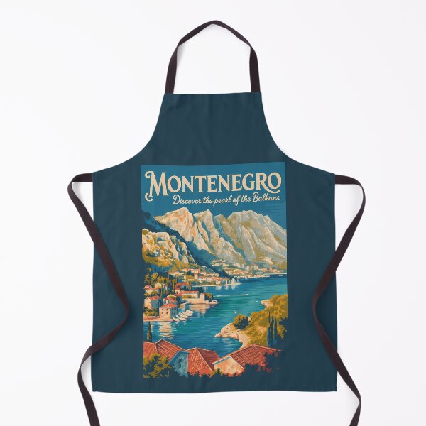 Item preview, Montenegro Balkans Illustration Travel Art Vintage designed and sold by KrisSidDesigns.