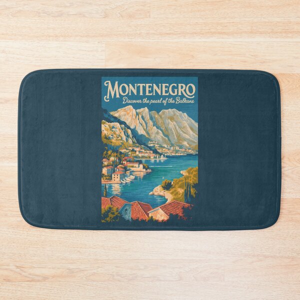 Item preview, Montenegro Balkans Illustration Travel Art Vintage designed and sold by KrisSidDesigns.