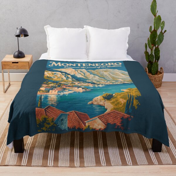 Item preview, Montenegro Balkans Illustration Travel Art Vintage designed and sold by KrisSidDesigns.