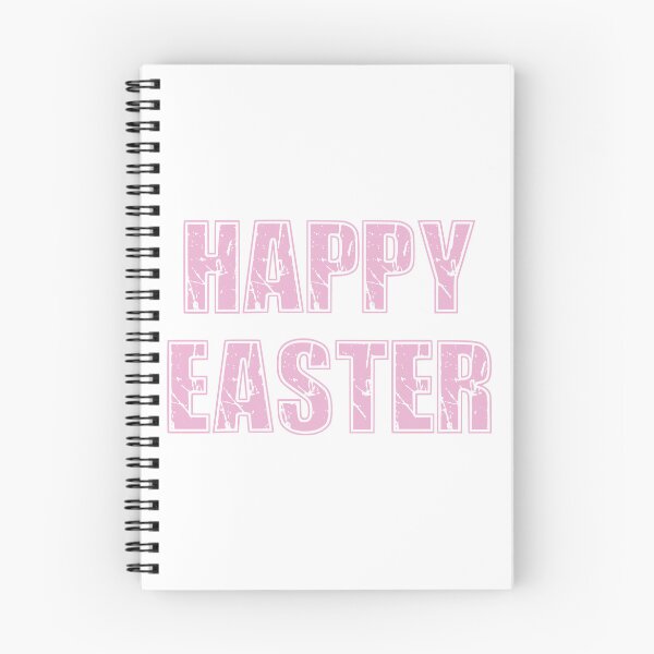 Item preview, Vintage Distressed Pink Happy Easter Typography Design designed and sold by Vision Crafted.