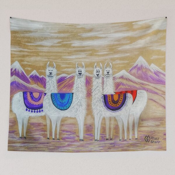 Item preview, Social Llama Time  designed and sold by Matt Starr Fine Art .