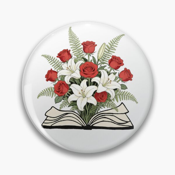 Item preview, flowers growing from book designed and sold by GabbyKash.