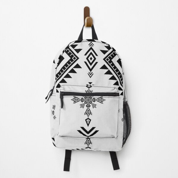 Item preview, Native ethnic Indian style vertical pattern in black and white. designed and sold by Nengsang.