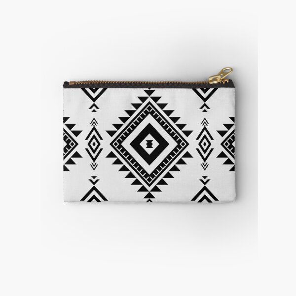 Item preview, Native ethnic Indian style vertical pattern in black and white. designed and sold by Nengsang.
