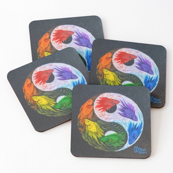 Item preview, Betta Yin Yang  designed and sold by Matt Starr Fine Art .