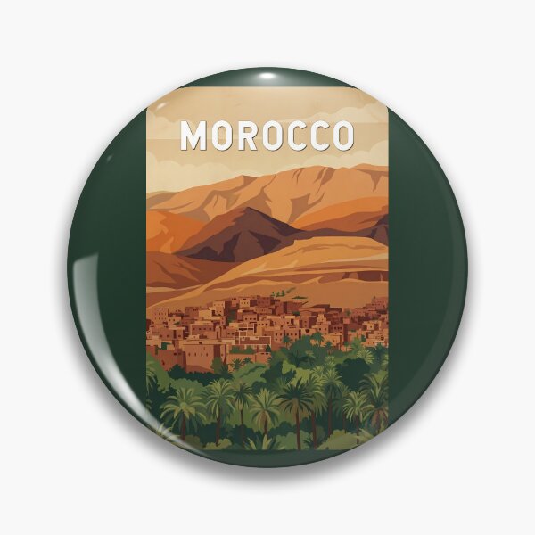 Item preview, Morocco Illustration Travel Art Vintage designed and sold by KrisSidDesigns.