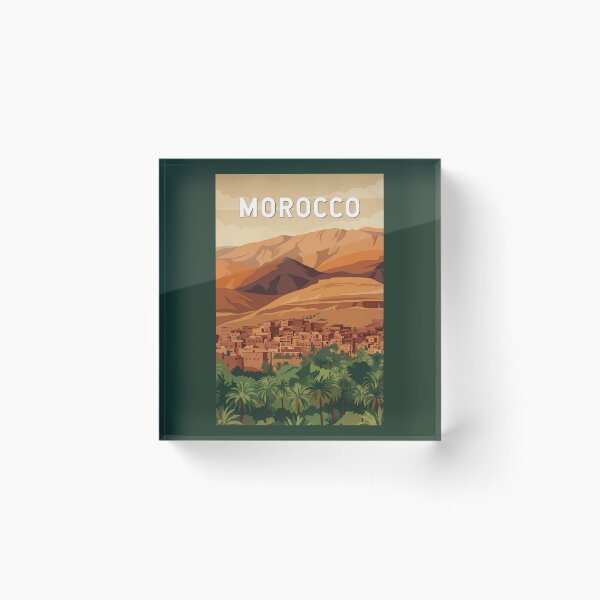 Item preview, Morocco Illustration Travel Art Vintage designed and sold by KrisSidDesigns.