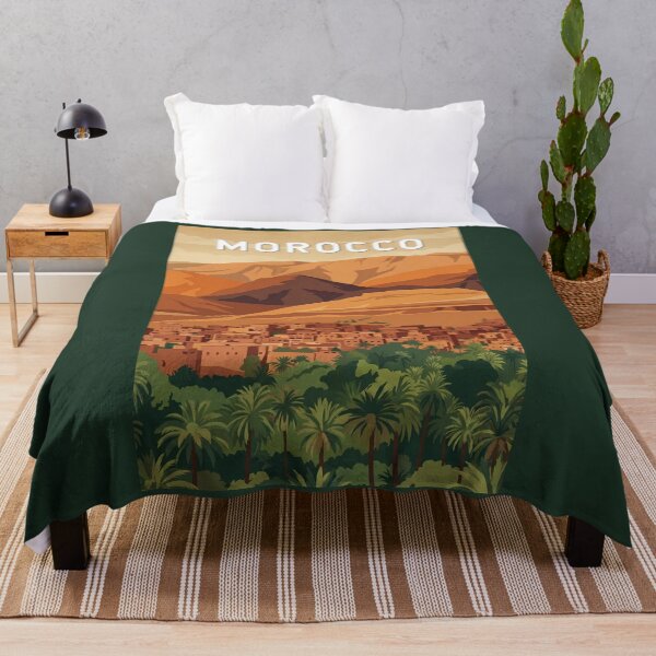 Item preview, Morocco Illustration Travel Art Vintage designed and sold by KrisSidDesigns.