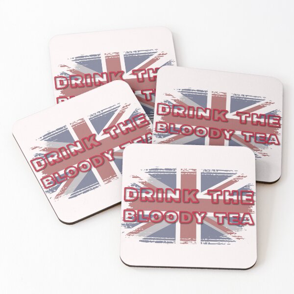Item preview, Drink The Bloody Tea - Flag designed and sold by ClanRaeDesign.