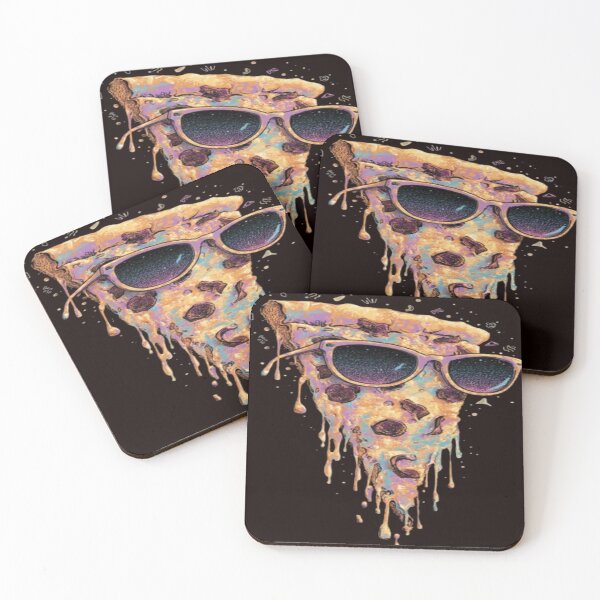 Item preview, Cool Drippy Pizza Slice – Neon Sunglasses Pop Art designed and sold by ZChrome.