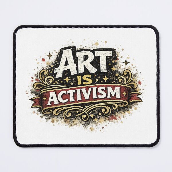 Item preview, Art Is Activism – Vintage Typography Protest Design designed and sold by RetroPop23.