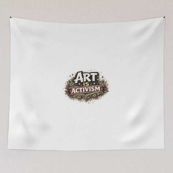 Item preview, Art Is Activism – Vintage Typography Protest Design designed and sold by RetroPop23.
