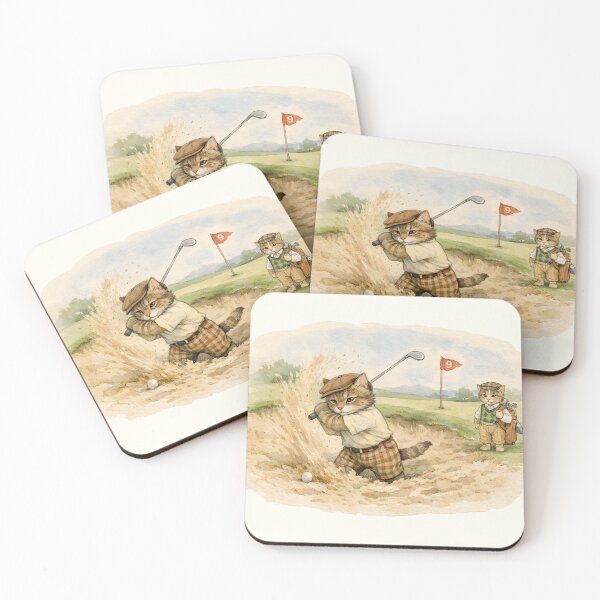Item preview, Trouble on the Ninth — A Kitty Caddie Tale designed and sold by FoxBaine Designs.