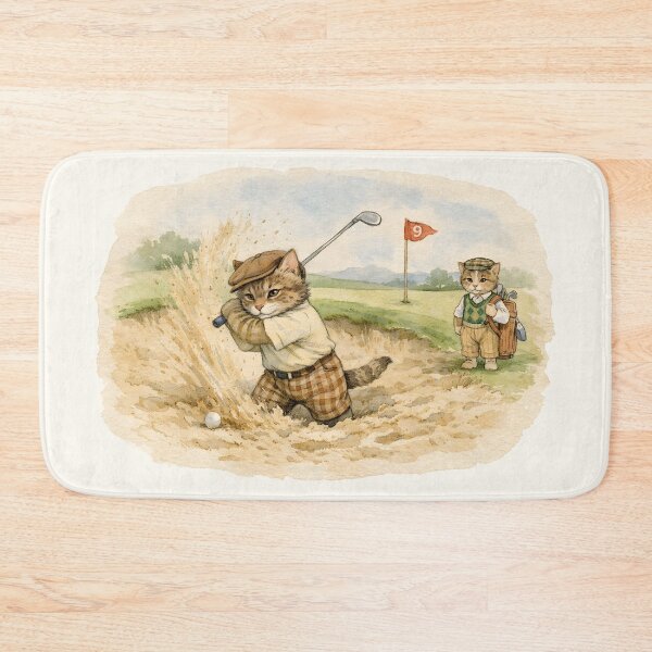 Item preview, Trouble on the Ninth — A Kitty Caddie Tale designed and sold by FoxBaine Designs.