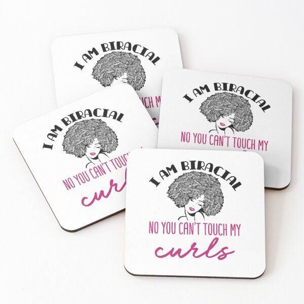 Item preview, I Am Biracial No You Can't Touch My Curls designed and sold by jaygo.