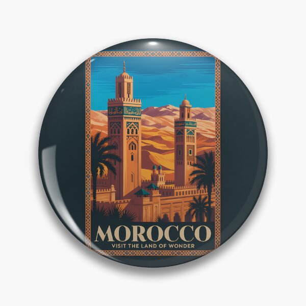 Item preview, Morocco Desert Illustration Travel Art Vintage designed and sold by KrisSidDesigns.
