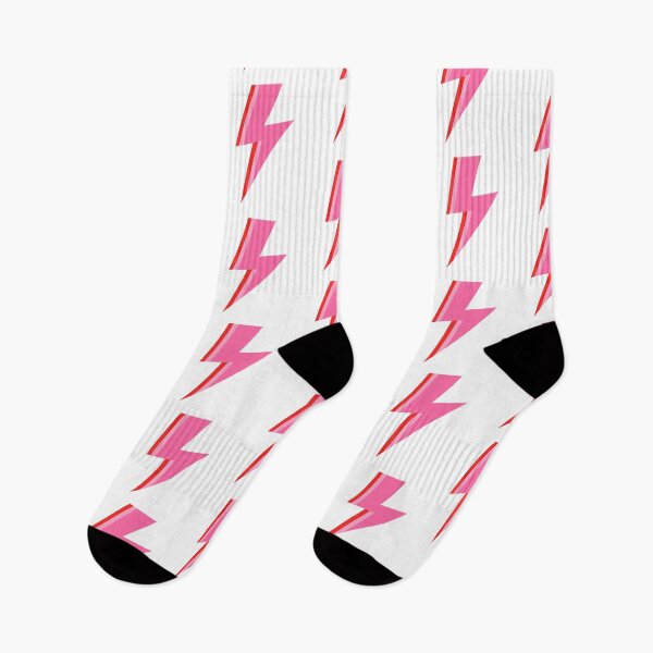 Item preview, Pink and Red Striped Lightning Strike designed and sold by OneThreeSix.