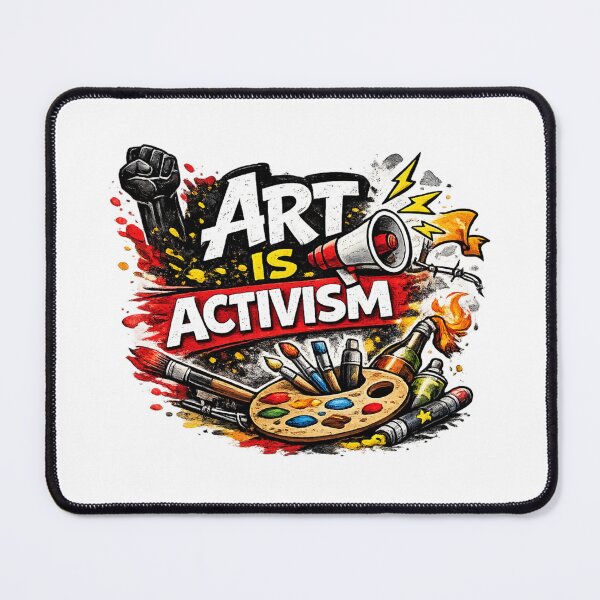 Item preview, Art Is Activism – Protest Art Illustration with Megaphone and Paint Palette designed and sold by RetroPop23.