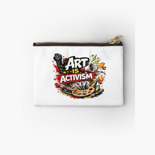 Item preview, Art Is Activism – Protest Art Illustration with Megaphone and Paint Palette designed and sold by RetroPop23.