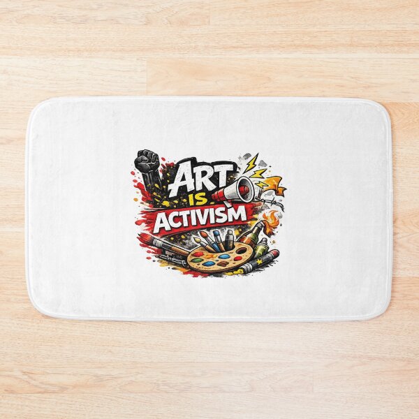 Item preview, Art Is Activism – Protest Art Illustration with Megaphone and Paint Palette designed and sold by RetroPop23.