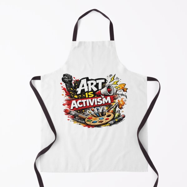 Item preview, Art Is Activism – Protest Art Illustration with Megaphone and Paint Palette designed and sold by RetroPop23.