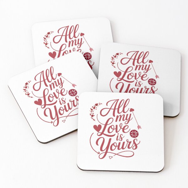 Item preview, All My Love Is Yours | Minimal Romantic Quote T-Shirt designed and sold by RALYSHOP.