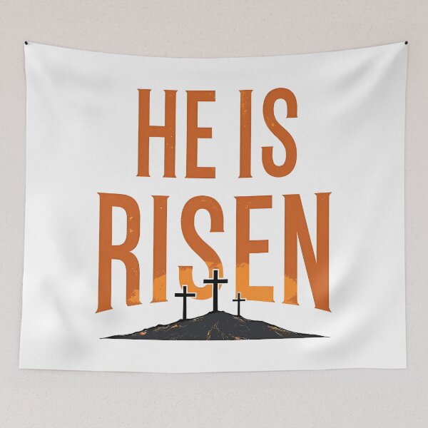 Item preview, He Is Risen Three Crosses Design designed and sold by Pastor Reeves Studio.