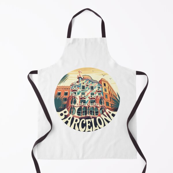 Item preview, Casa Batlló Barcelona Retro Art – Psychedelic 70s Architecture Illustration designed and sold by CircinusStore.