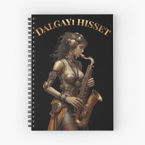 Item preview, Feel the Wave – Steampunk Saxophone Lady T-Shirt, Version in Turkish Language (Dalgayı hisset) designed and sold by VerneCollection.