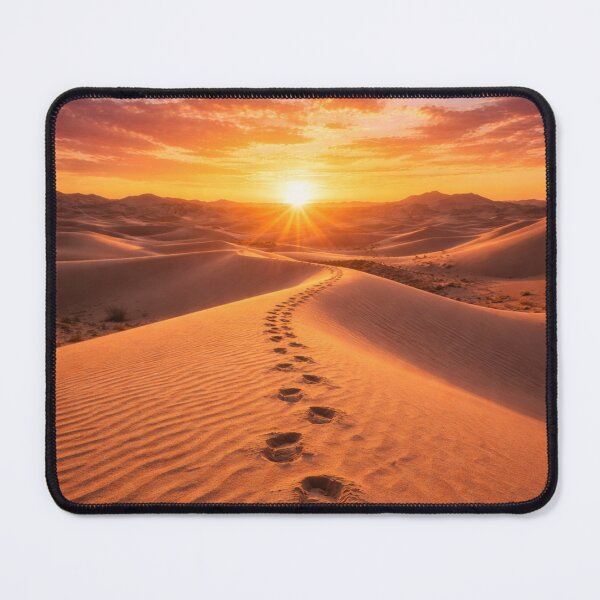 Item preview, Lonely Footprints Across Sunrise Dunes designed and sold by JuViRo.
