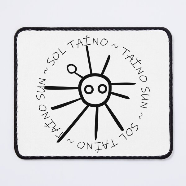 Item preview, Taino Sun Puerto Rico Tainos Symbols Black designed and sold by byDarling.