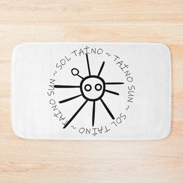 Item preview, Taino Sun Puerto Rico Tainos Symbols Black designed and sold by byDarling.