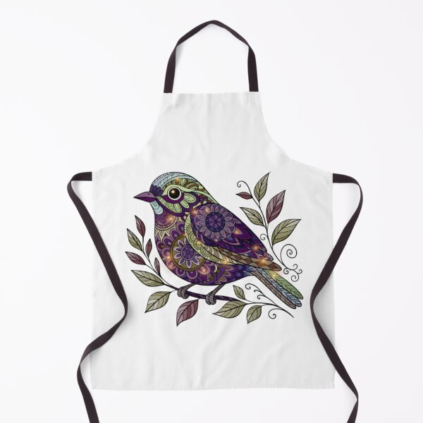 Item preview, Mystical Mandala Bird with Glowing Details – Colorful Folk Art Illustration designed and sold by Finally Awake.