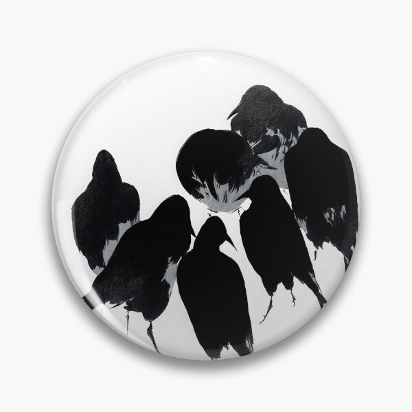 Item preview, Vintage Japanese Crow Illustration Watanabe Seitei Bird Art Print designed and sold by ArtDesignRemix.
