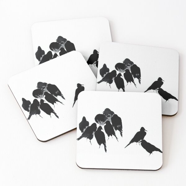 Item preview, Vintage Japanese Crow Illustration Watanabe Seitei Bird Art Print designed and sold by ArtDesignRemix.