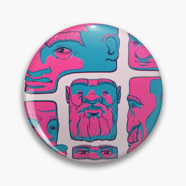 Item preview, Fragmented Faces – Bold Graphic Surreal Illustration designed and sold by RafarteAntunes.