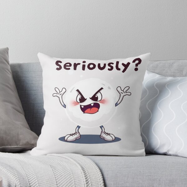 Item preview, Cute Until Provoked, Angry snowball designed and sold by HerrArqan ⭐️⭐️⭐️⭐️.
