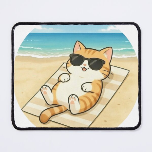 Item preview, Cat sunbathing designed and sold by UrbanView.