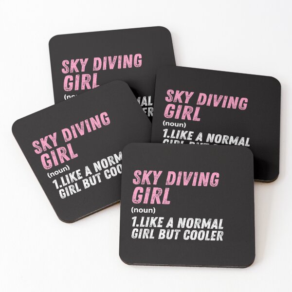 Item preview, sky diving Girl Like A Normal Girl But Cooler designed and sold by WeirdlyRare.