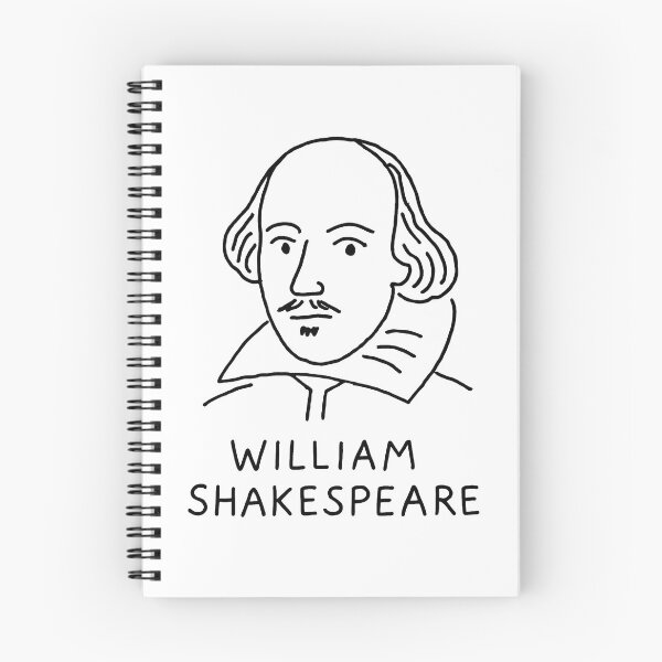 Item preview, William Shakespeare Portrait – Minimalist Black and White Line Art Illustration designed and sold by Artsy-With.