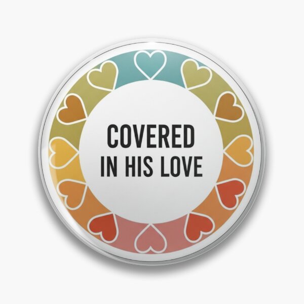 Item preview, Covered in His Love Christian Encouragement Sticker designed and sold by Illustrated Faith.